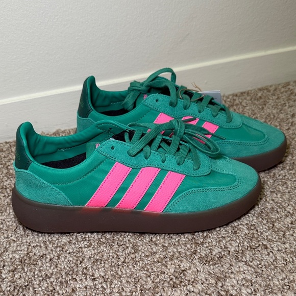 Adidas Barreda Decode 'Semi Court Green Lucid Pink' Women's Shoes Size 7 - Picture 3 of 10